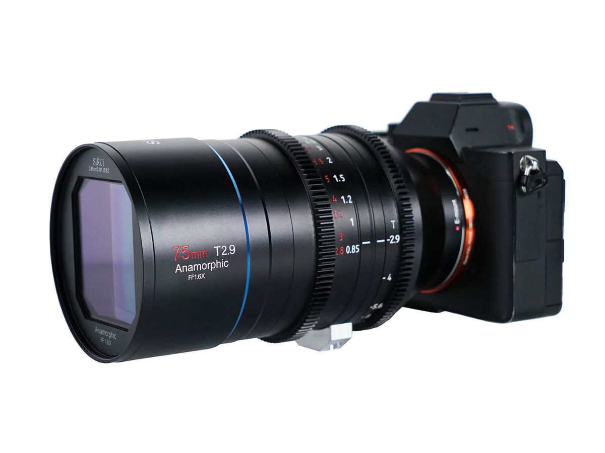 Sirui 75mm T2.9 1.6x Full-Frame Anamorphic Lens - RF Mount