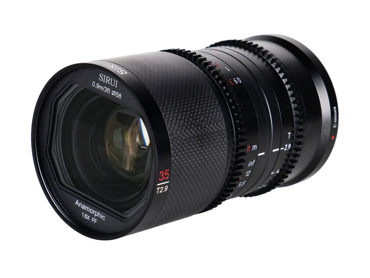 Sirui Saturn 35mm T2.9 1.6x Anamorphic Lens - Blue Flare (E Mount)