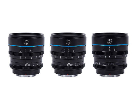 Sirui Nightwalker 24/35/55mm T1.2 Bundle - X Mount