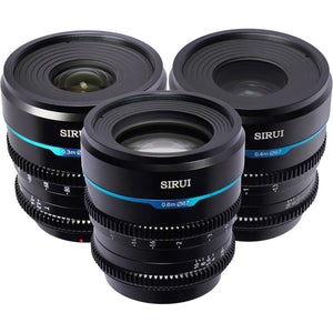 Sirui Nightwalker 24/35/55mm T1.2 Bundle - MFT Mount