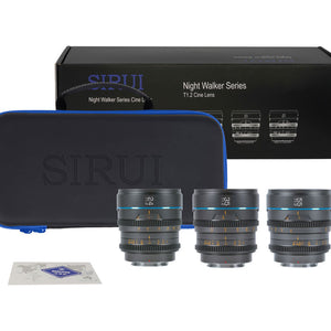 Sirui Nightwalker 24/35/55mm T1.2 Bundle - X Mount