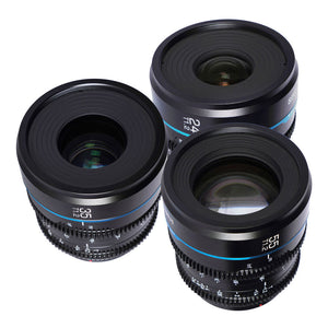 Sirui Nightwalker 24/35/55mm T1.2 Bundle - E Mount