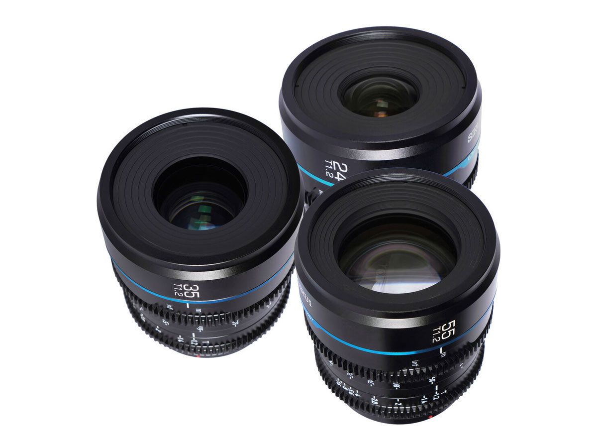 Sirui Nightwalker 24/35/55mm T1.2 Bundle - E Mount