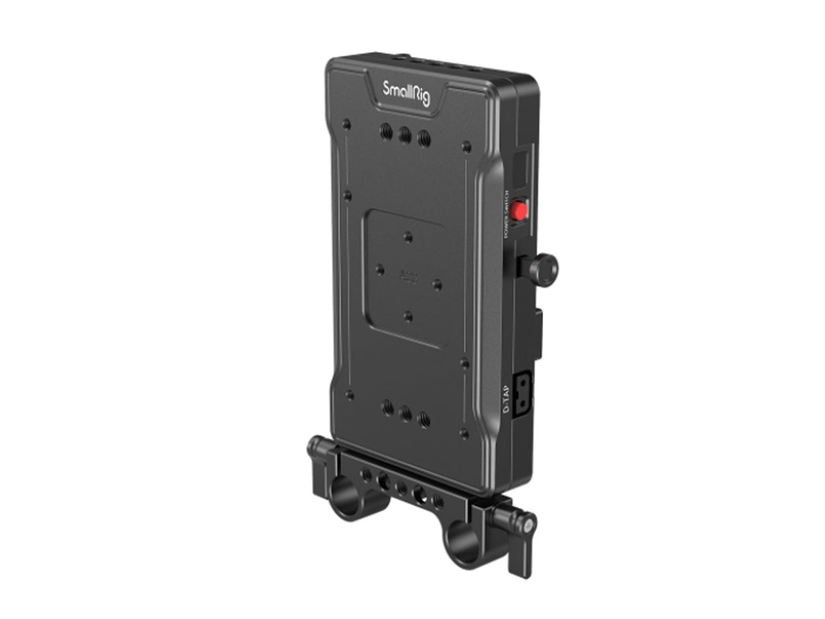SmallRig V Mount Battery Adapter Plate with Dual 15mm Rod Clamp