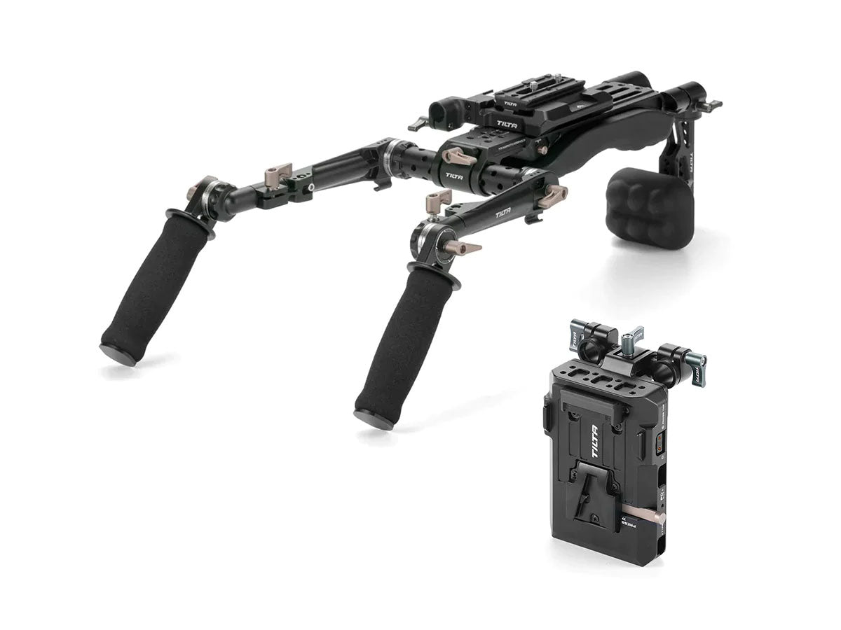 TiLTA TA-LSR Lightweight Shoulder Rig System - Basic Kit + Battery Plate