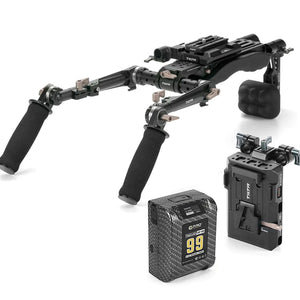TiLTA TA-LSR Lightweight Shoulder Rig System - Basic Kit + Battery Plate + 99WH Battery