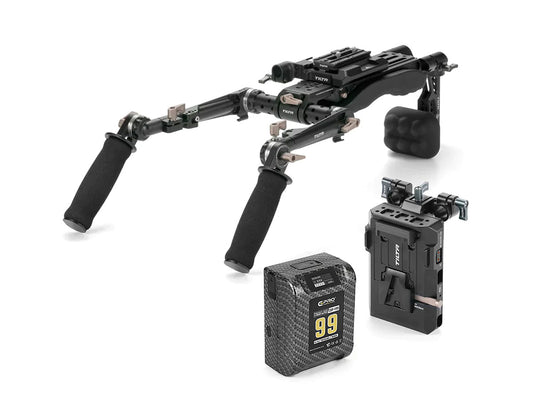 TiLTA TA-LSR Lightweight Shoulder Rig System - Basic Kit + Battery Plate + 99WH Battery