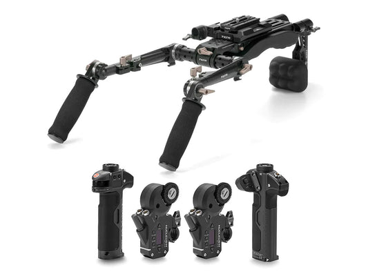 TiLTA TA-LSR Lightweight Shoulder Rig System - Basic Kit + Nucleus-M Wireless Follow Focus Kit