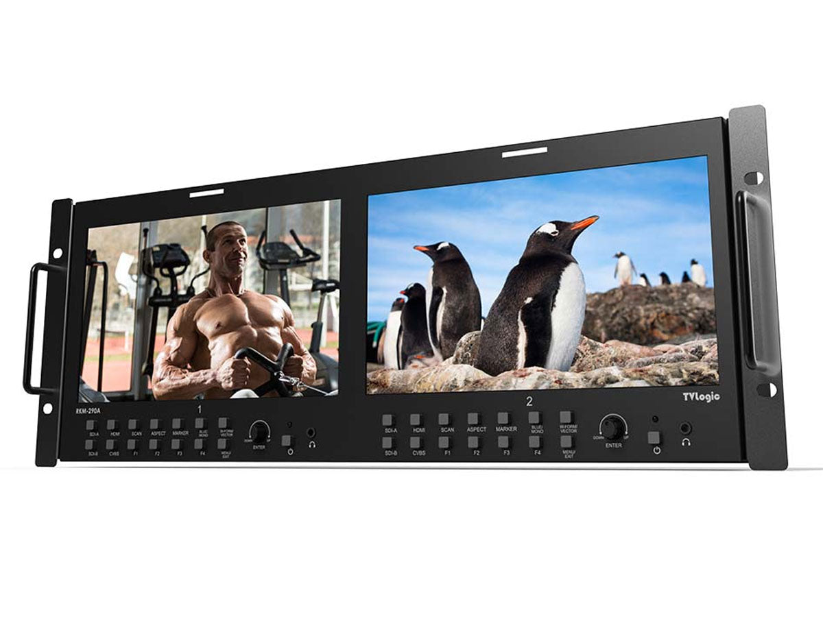 TV Logic RKM-290A Dual 9â€ LCD Rack Monitor