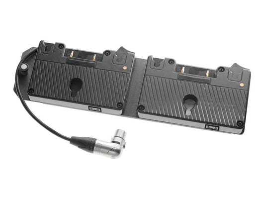 Velvet Dual Gold Mount Battery Plate XLR 3-pin with Quick-Mount for Evo 2 IP54
