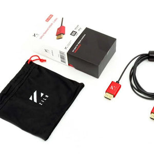 ZILR Ultra High Speed HDMI Cable with Ethernet (Hyper-Thin 8Kp60 Secure Type-A) - 2m / 6.6ft