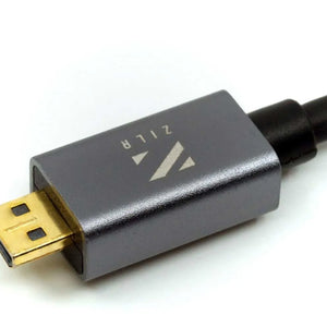 ZILR High Speed HDMI Cable with Ethernet (Hyper-Thin 4Kp60 Secure Type-A) - 1m / 3.3ft